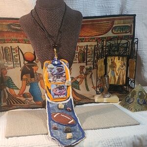 Men or Women Handcrafted CHICAGO BEARS Sports-Themed JUNK NECKTIE Necklace